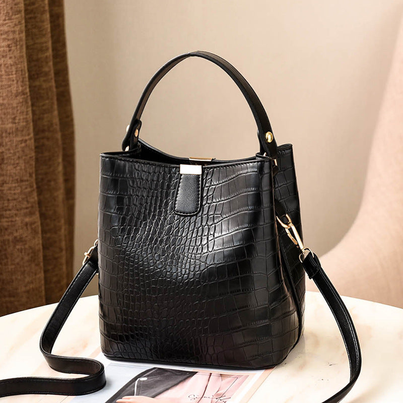 Women's Korean Fashion Casual Bucket Bag