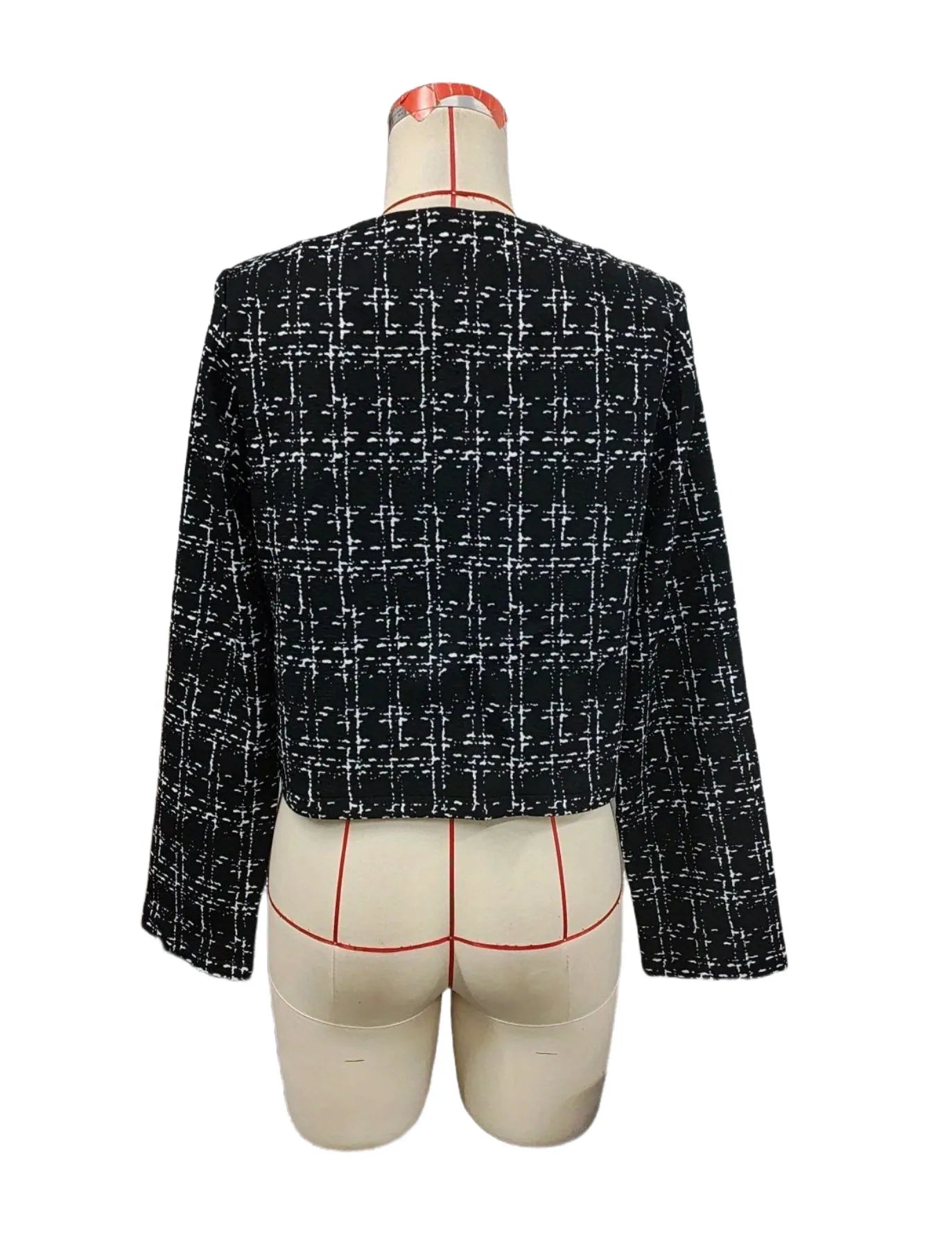 Slim Fit Elegant Button Long Sleeve Commuter Small Suit