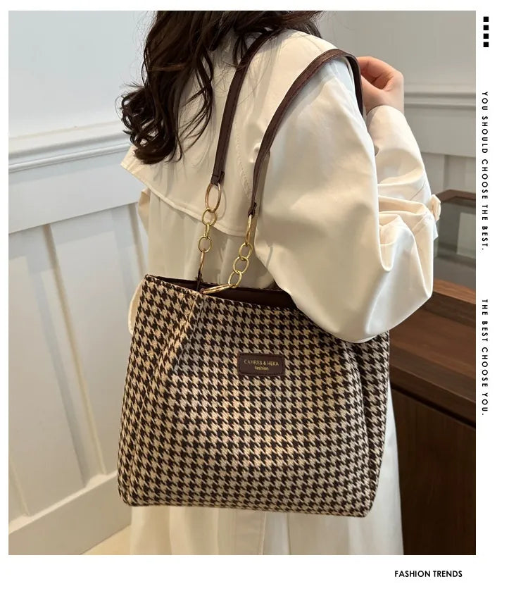 Fall Idle Style Chain Tote Shoulder Large Capacity