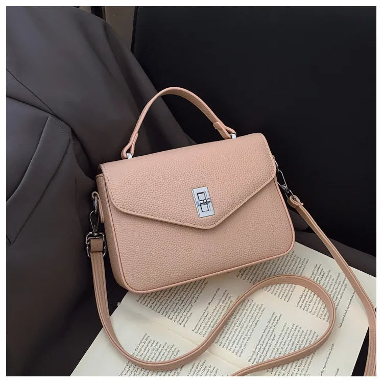 Fashion Casual All-match Commute Cowhide Portable Shoulder Messenger Bag