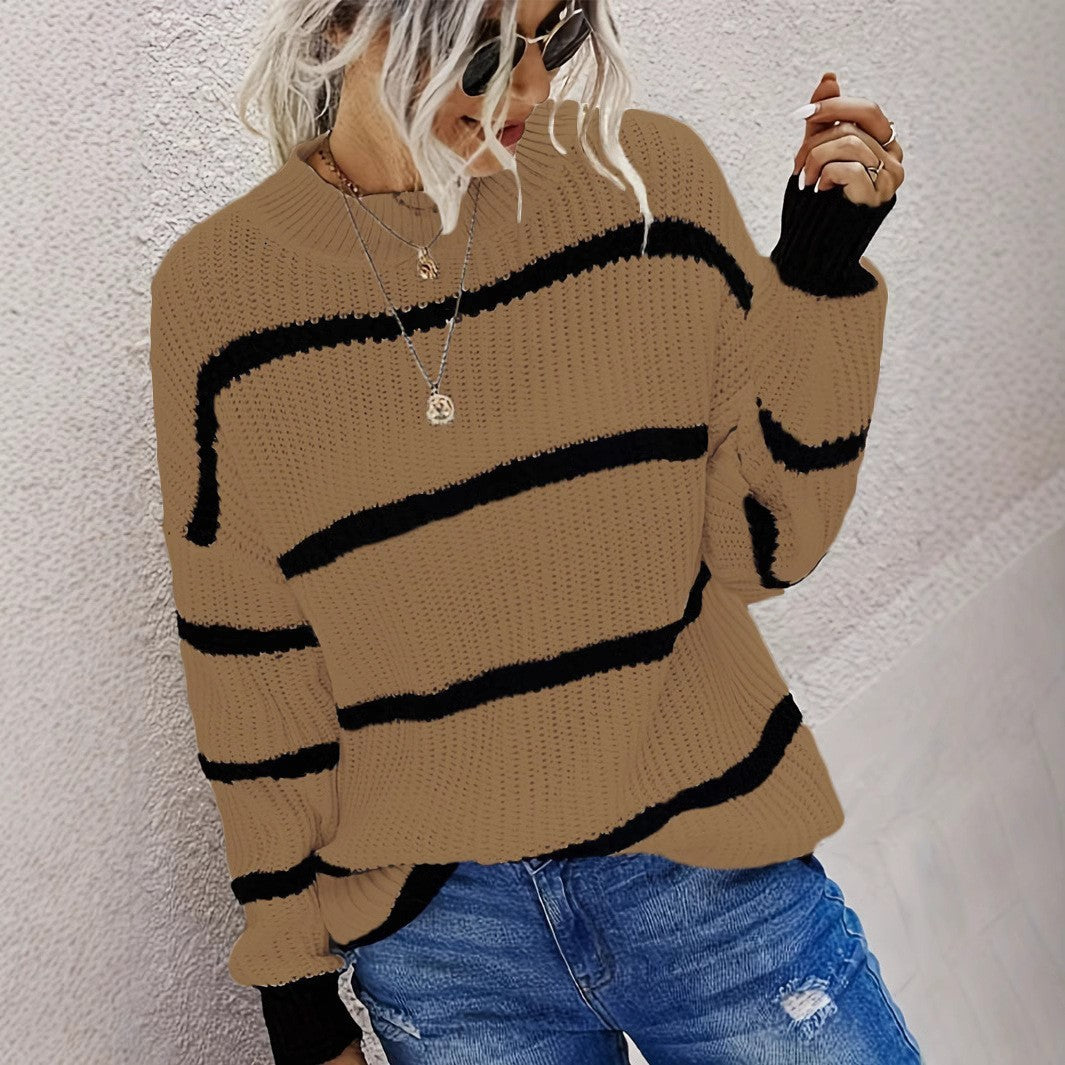 Women's Loose Knitted Pullover Sweater Coat
