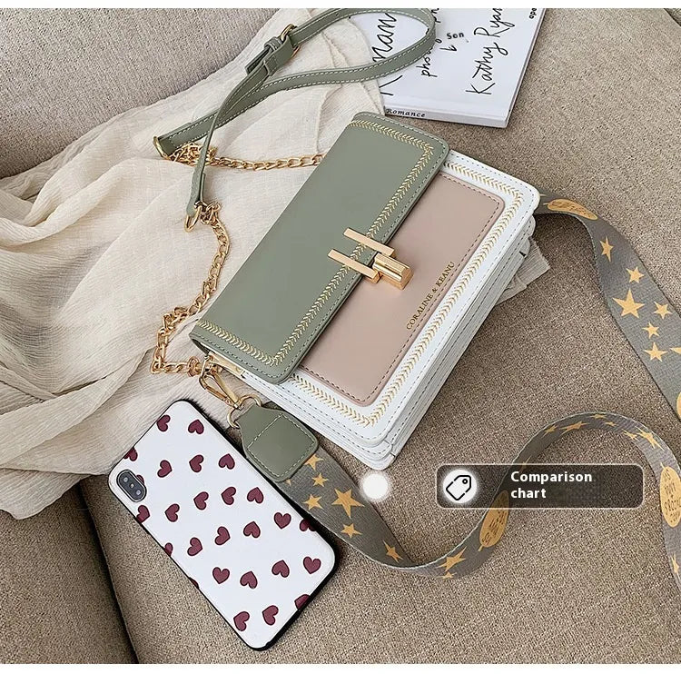 Niche Ins Internet Celebrity Women's Wide Strap Crossbody Bag
