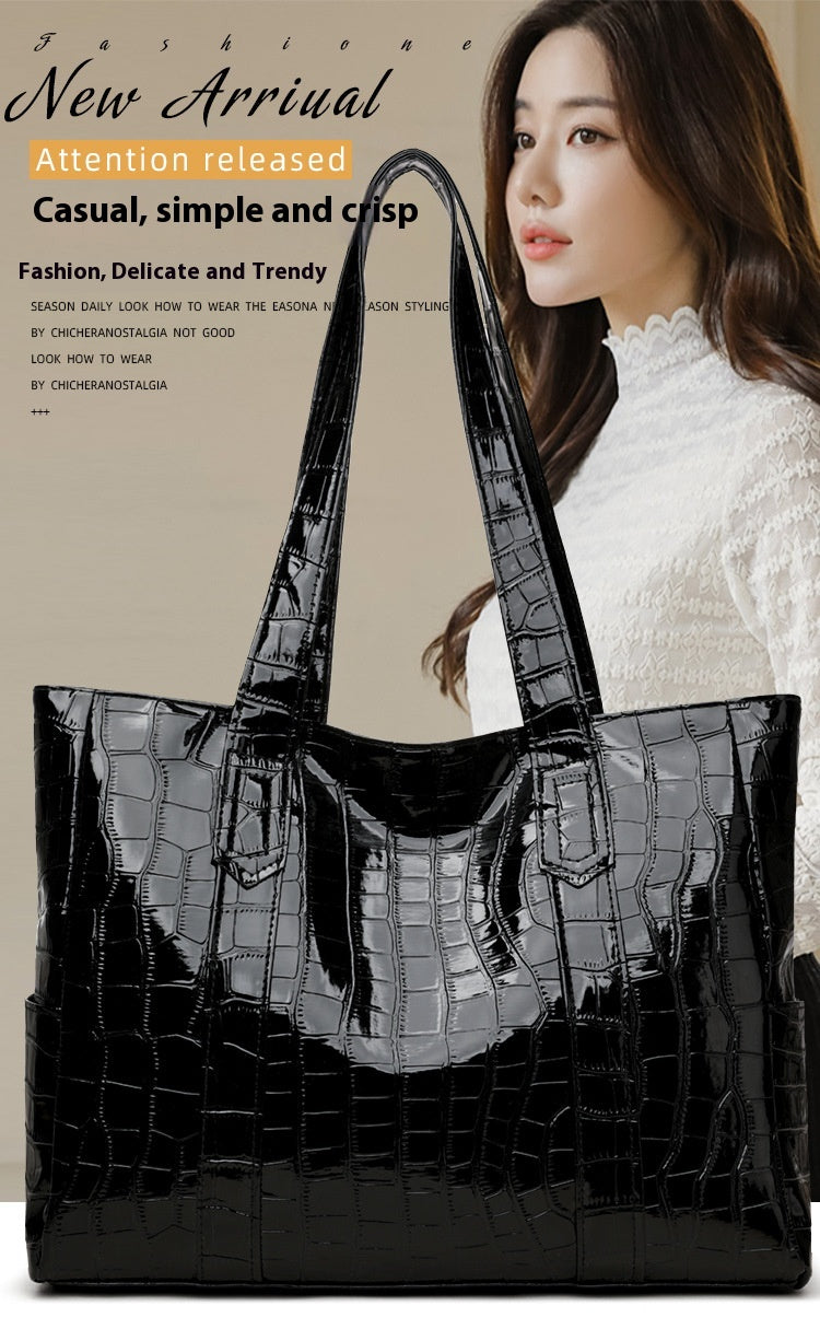 Korean Style Stylish Simple And Versatile European And American Commuters' Tote Bag