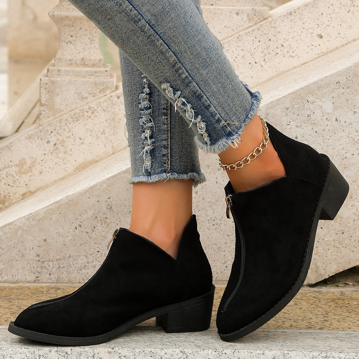 Low-cut Fashion All-matching Women's Boots