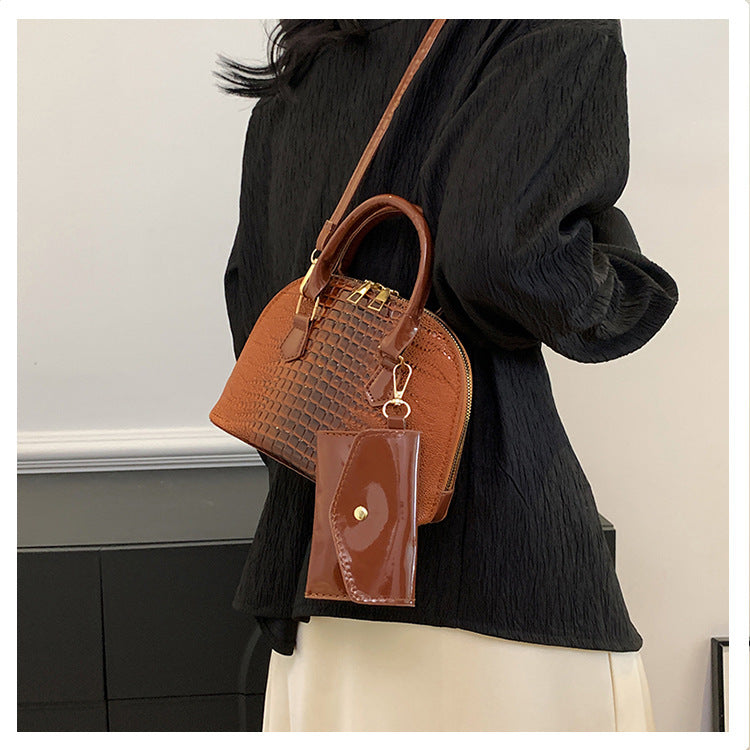 Women's Simple Shoulder Messenger Bag Shell Bag