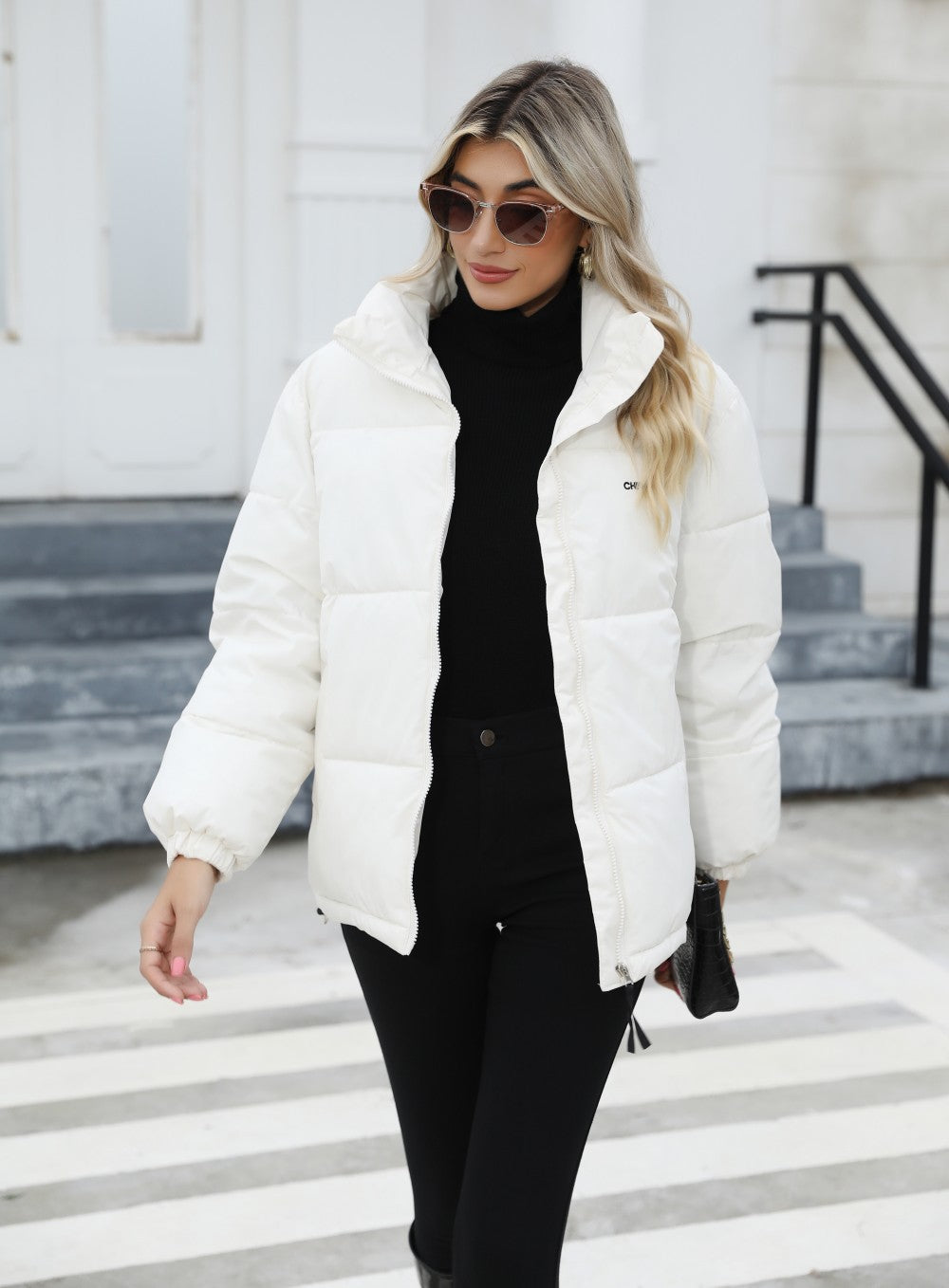 Winter Coat Women Casual Windproof Down Cotton Coat Warm Thickened Jacket Solid Outwear All-match Loose Tops Clothing