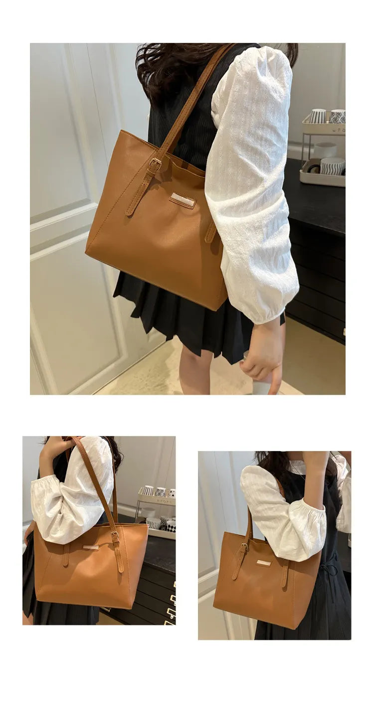 Simple Large Capacity Women's Retro Fashion Shoulder Bag