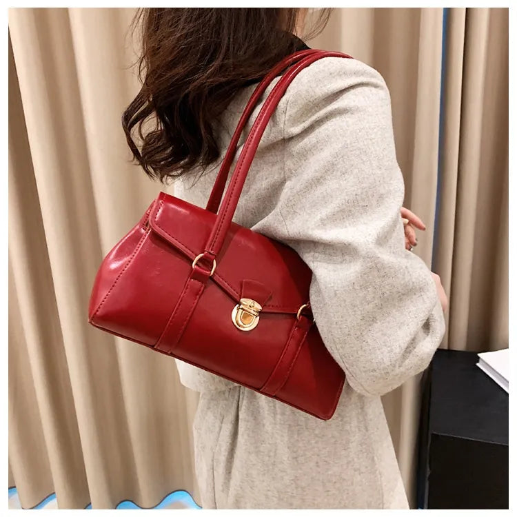 Retro High-grade Underarm Document Tote Bag Women