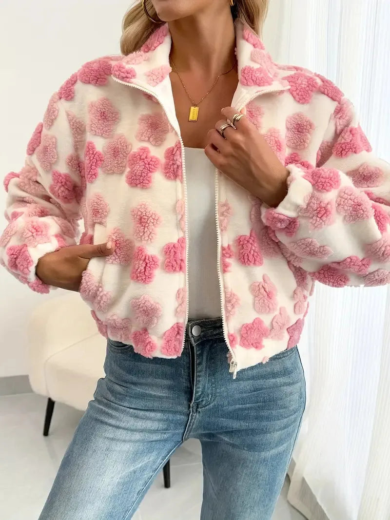 3d Little Flower European And American Coat