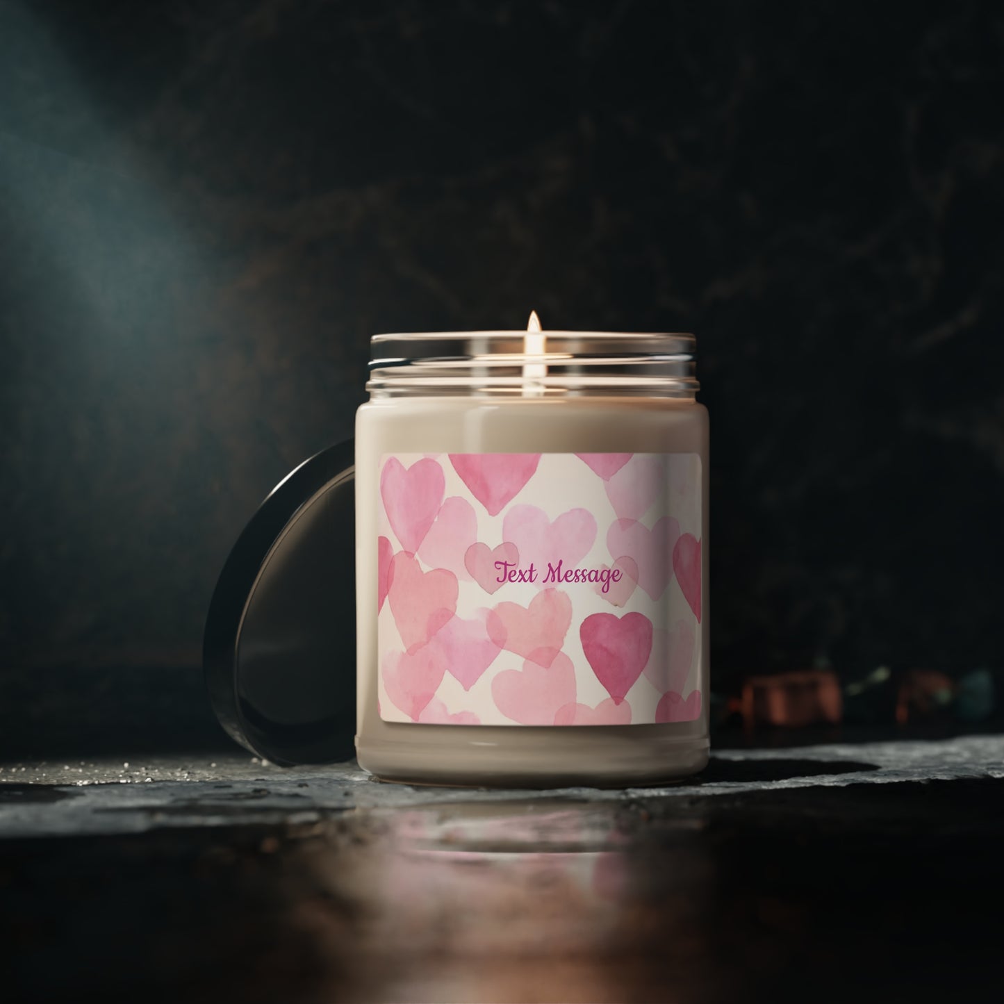 Scented Soy Candle, 9oz - personalize With Valentine Themes