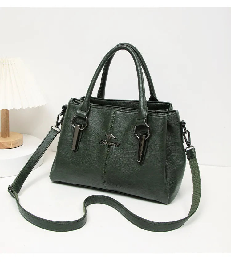 Fashion Large Capacity Wholesale Women's Crossbody Soft Leather Bag