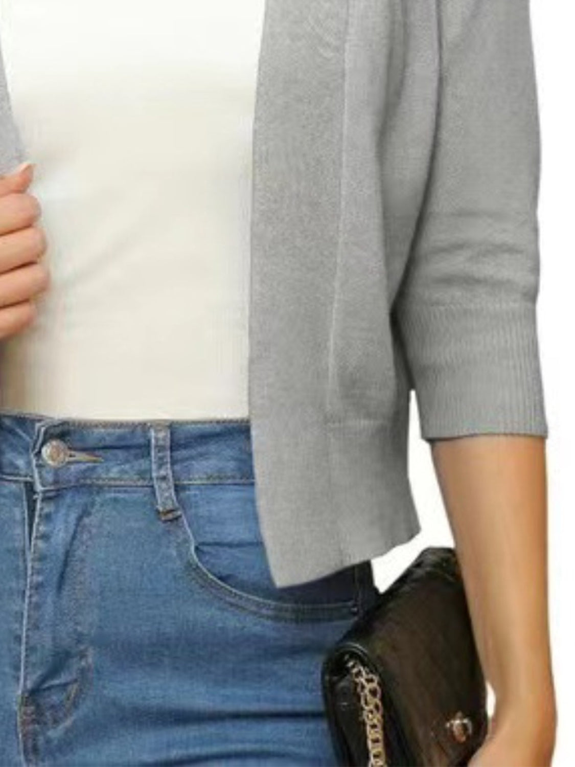 Open Front Knit Sweater