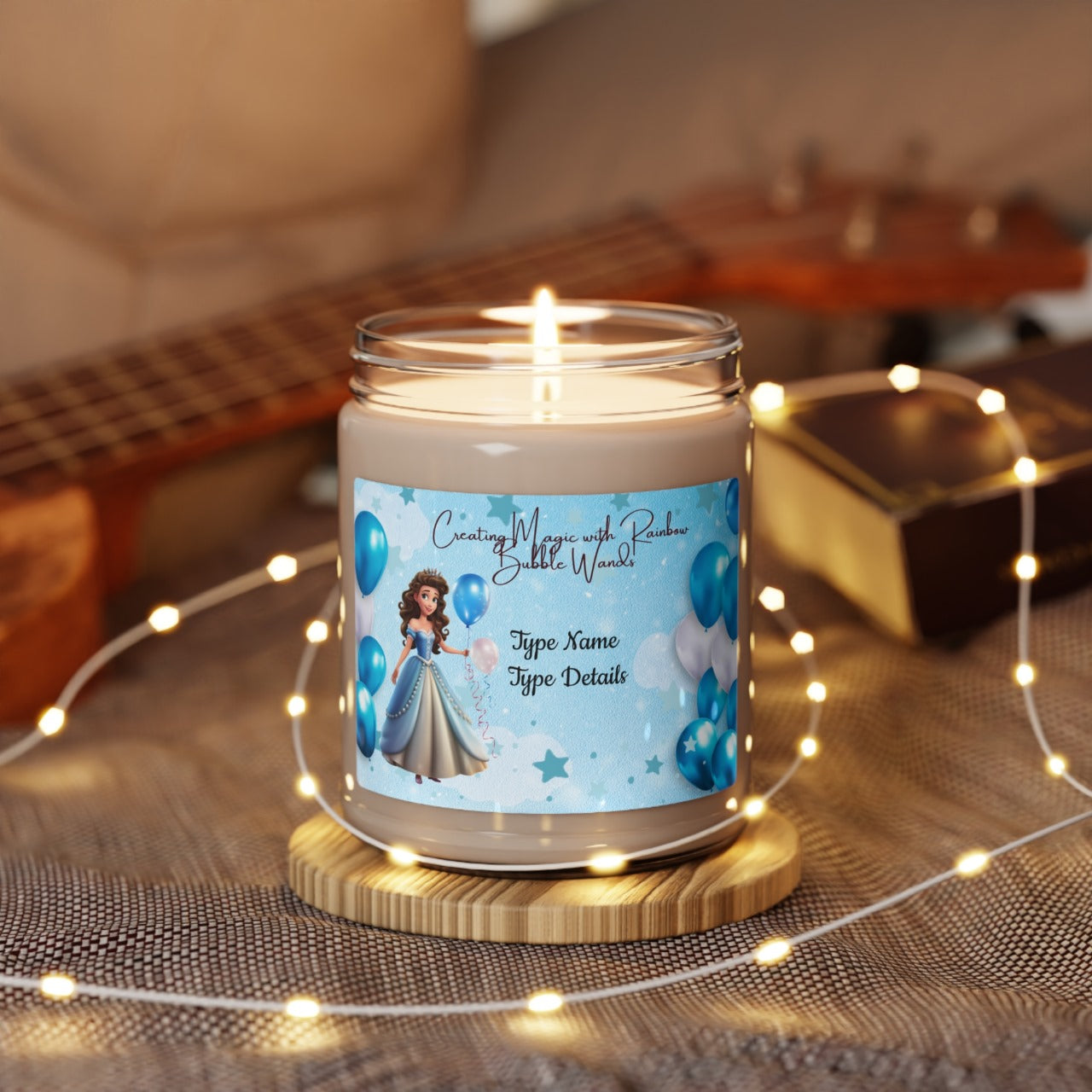 Scented Soy Candle, 9oz - Personalized Princess Thank you Gifts For Birthdays