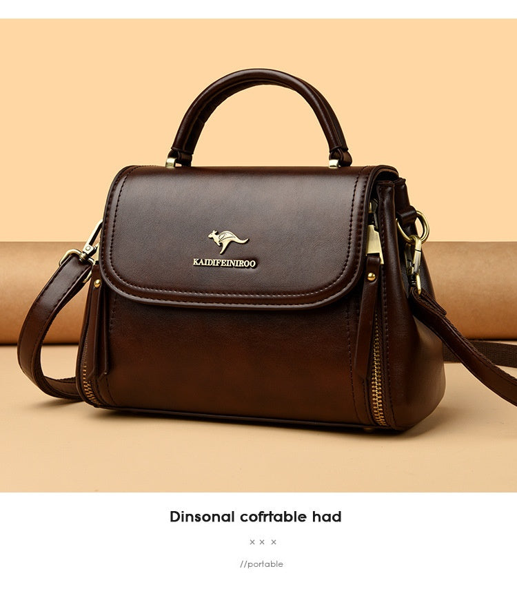 Retro High-end Textured Tote And Shoulder Bag