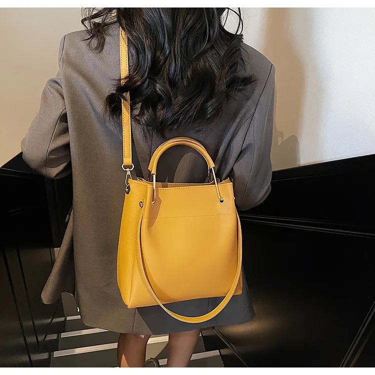 Bucket Bag Simple All-match Portable Shoulder Crossbody Bags