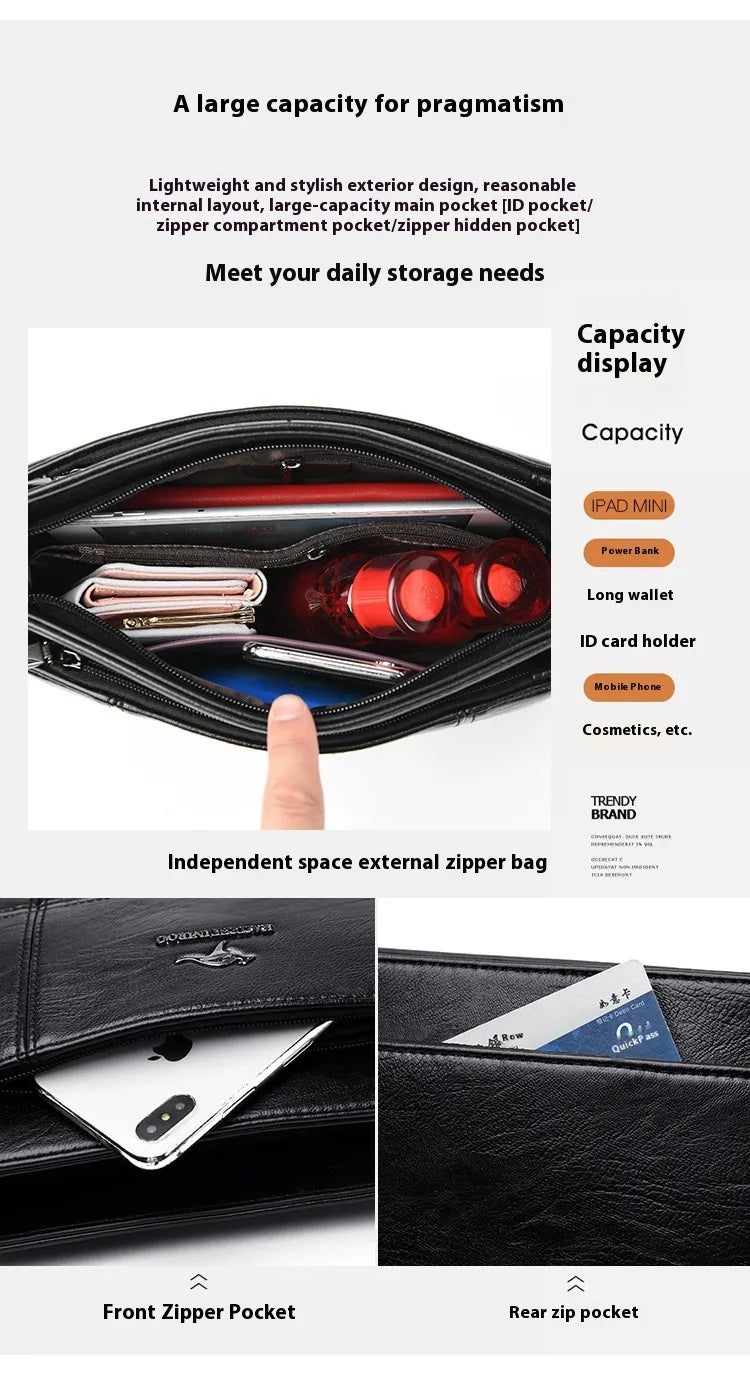 Shoulder Messenger Bag Fashion Generous Handheld Small Square Bag