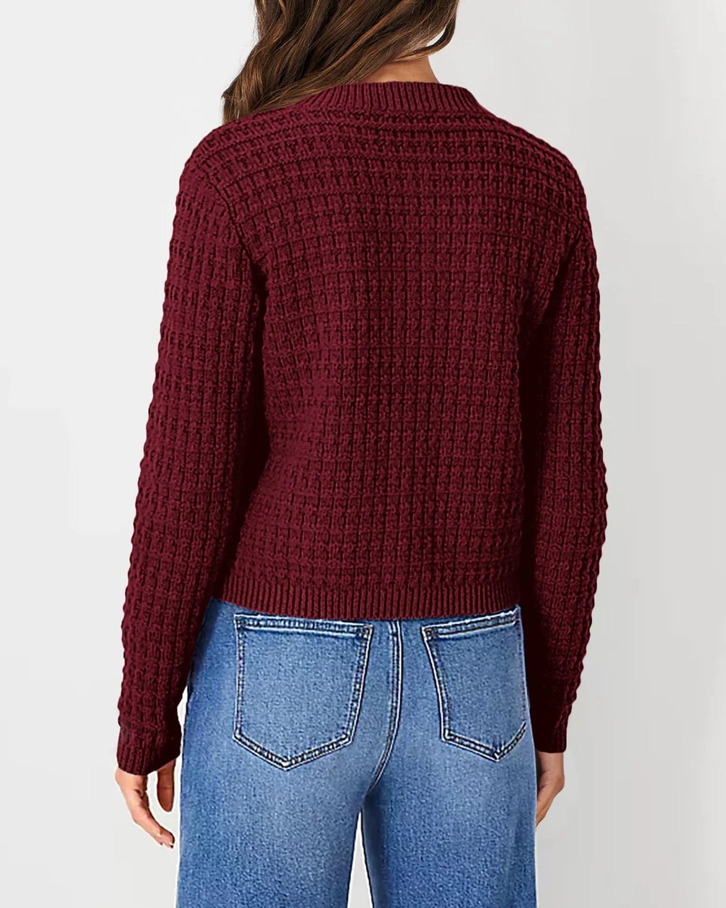 Women's Solid Color Commute Knitted Cardigan Casual Sweater Coat