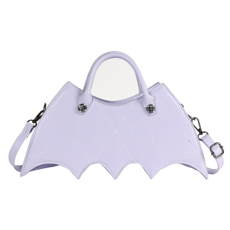 Halloween Spider Web Shape Shoulder Bags Personality Batgirl Tide Pu Handbags Fashion Messenger Crossbody Bag