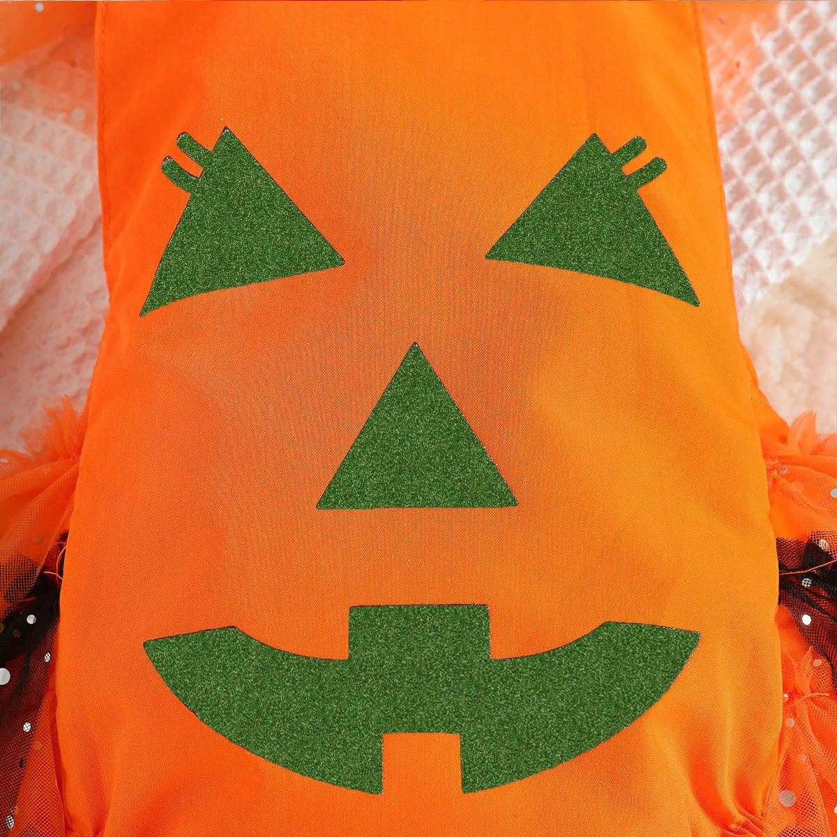 New Halloween Baby Jumpsuit Children's Funny Pumpkin Mesh Romper