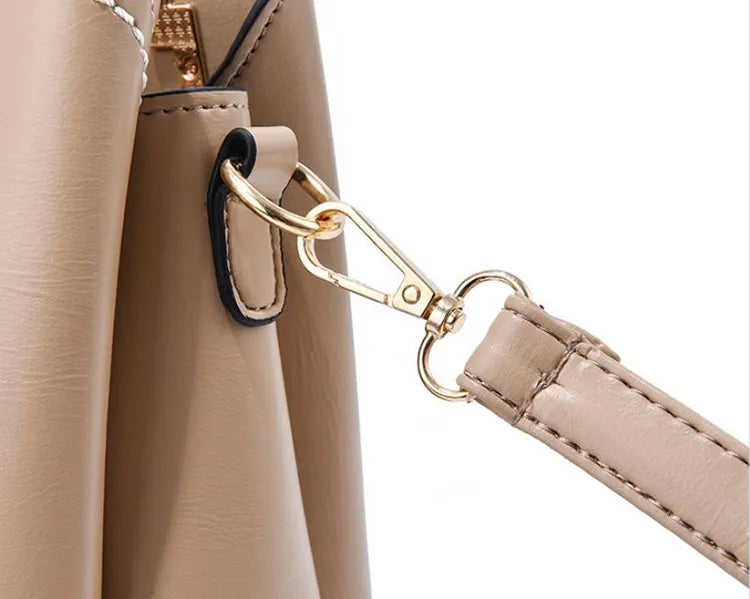 Color Block Handbag Love Tassel Decor Crossbody Bags For Women