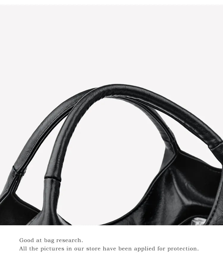 Soft Leather Handbag Women's Lightweight And Large Capacity Crossbody Bag