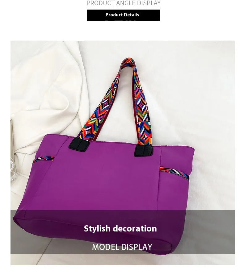 Women's Oxford Cloth Bag Portable And Fashion Shoulder Bag