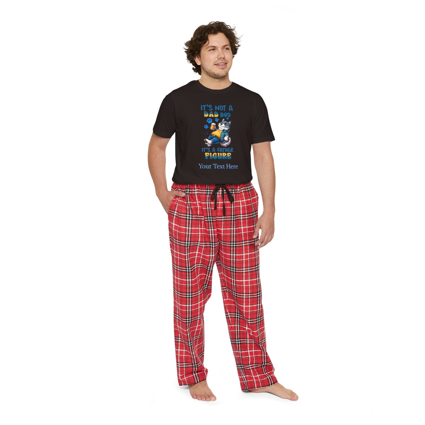 Men's Short Sleeve Pajama Set - Personalize With DAD Messages