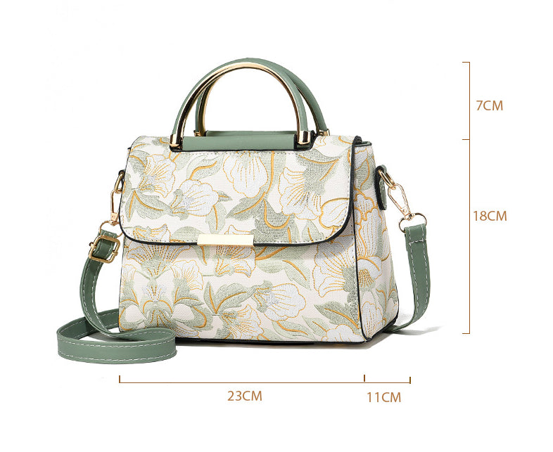 Chinese Style Printed Trendy Women's Shoulder Messenger Bag