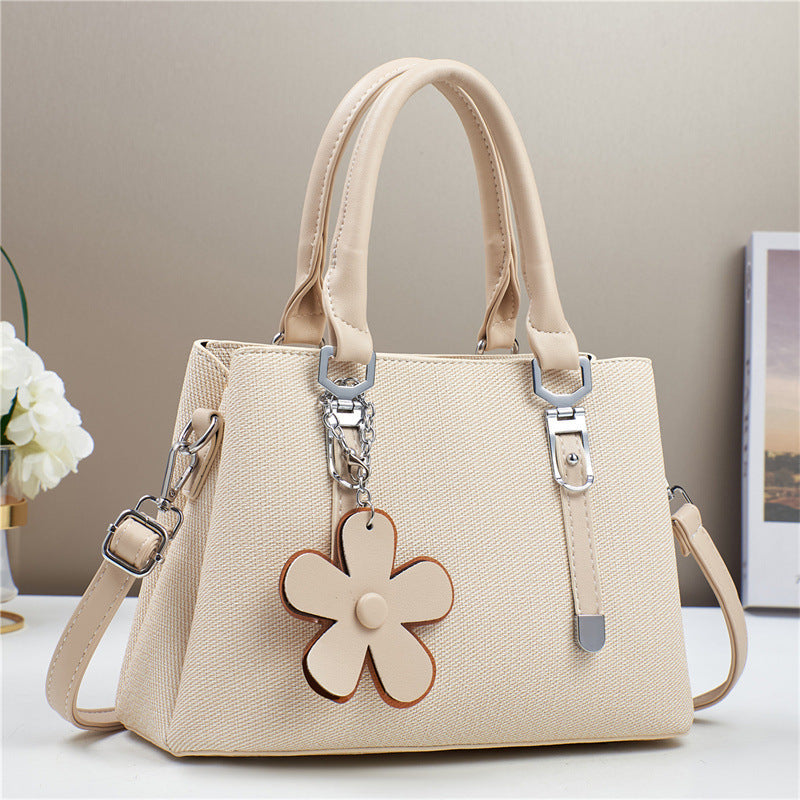 Western Style Large Capacity Exquisite Accessories Shoulder Messenger Bag