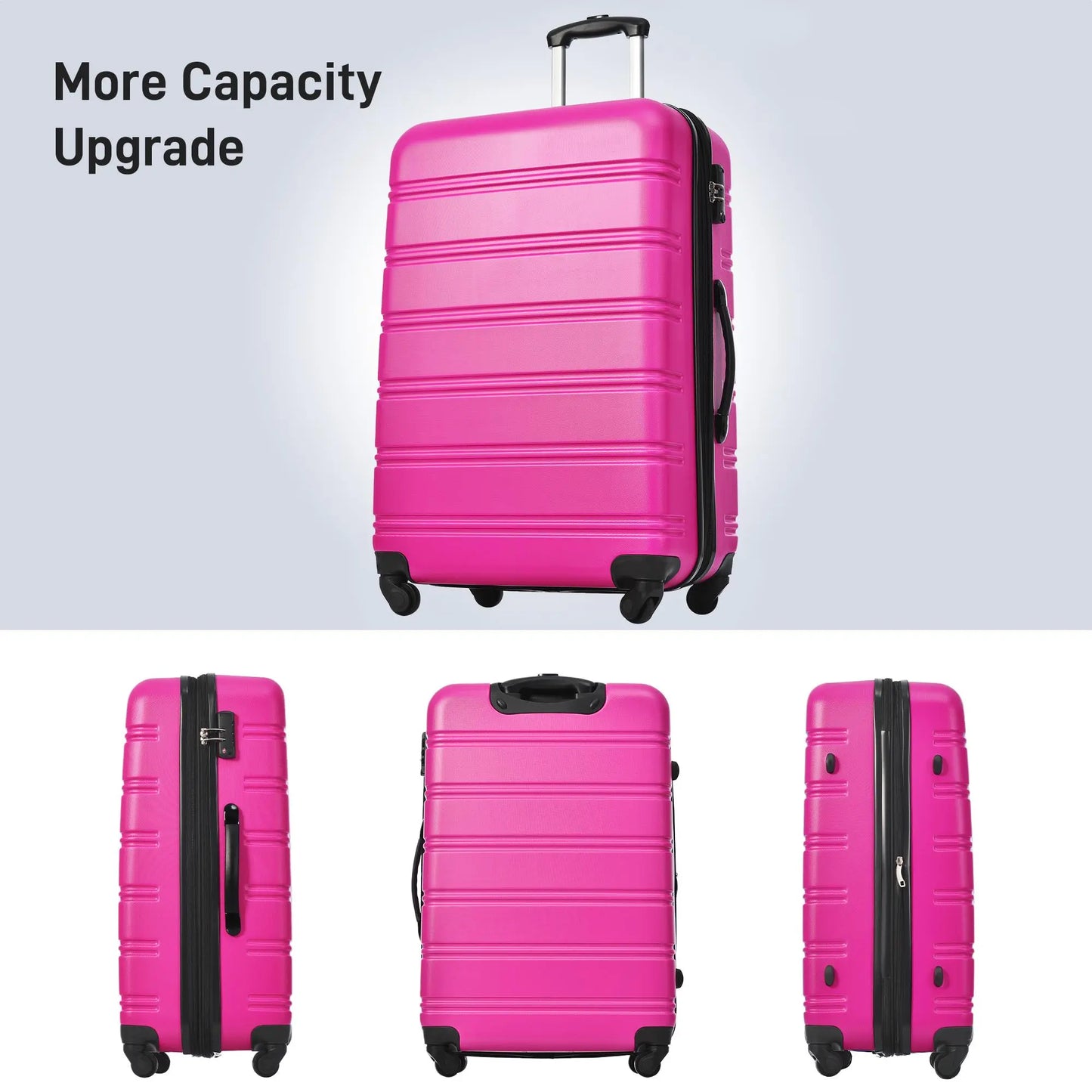 4-Piece Hardshell Luggage Set – Lightweight Suitcases (16", 20", 24", 28") with Free USA Shipping