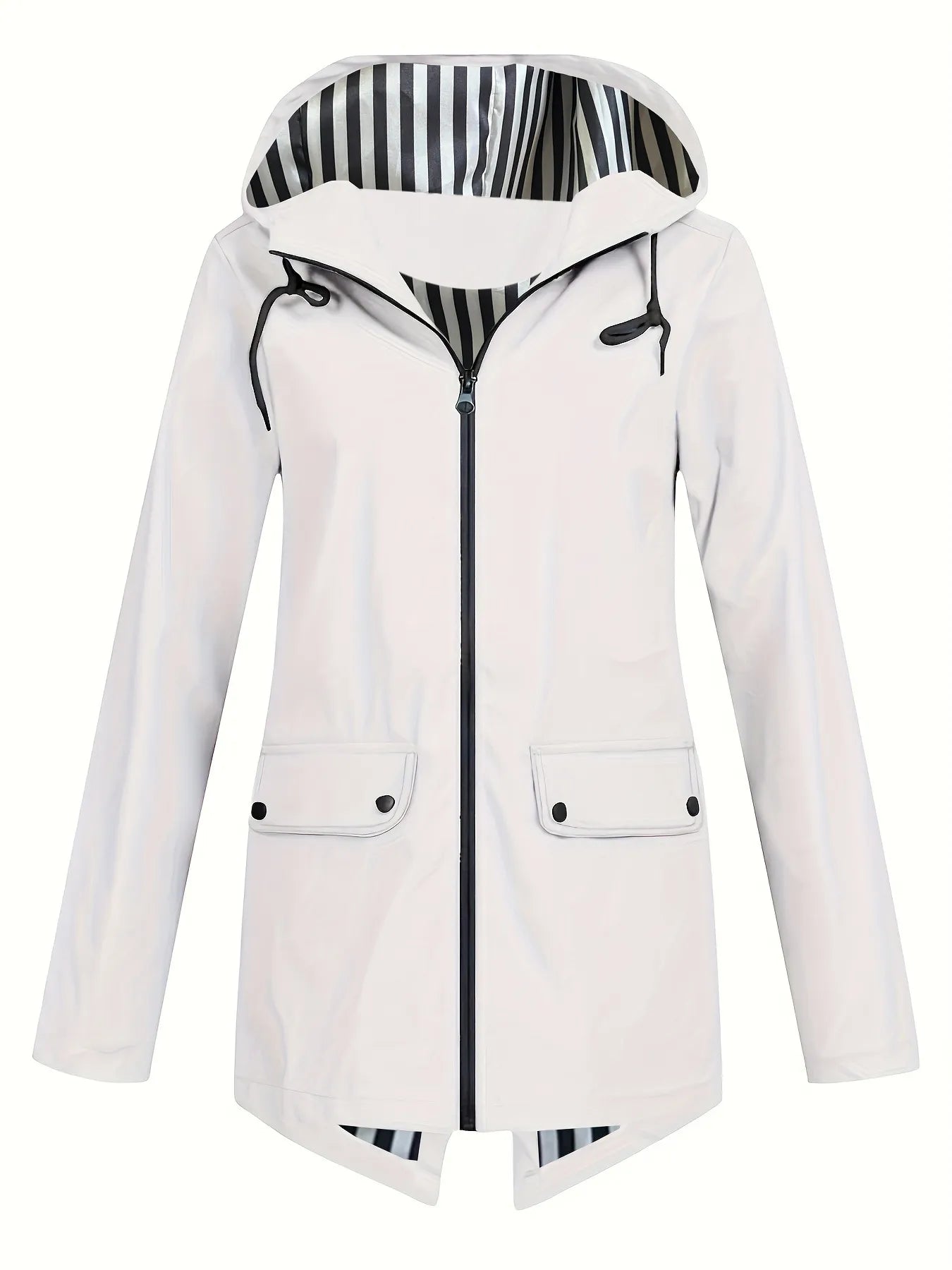 Women's Zipper Hooded Outdoor Windproof Thin Coat