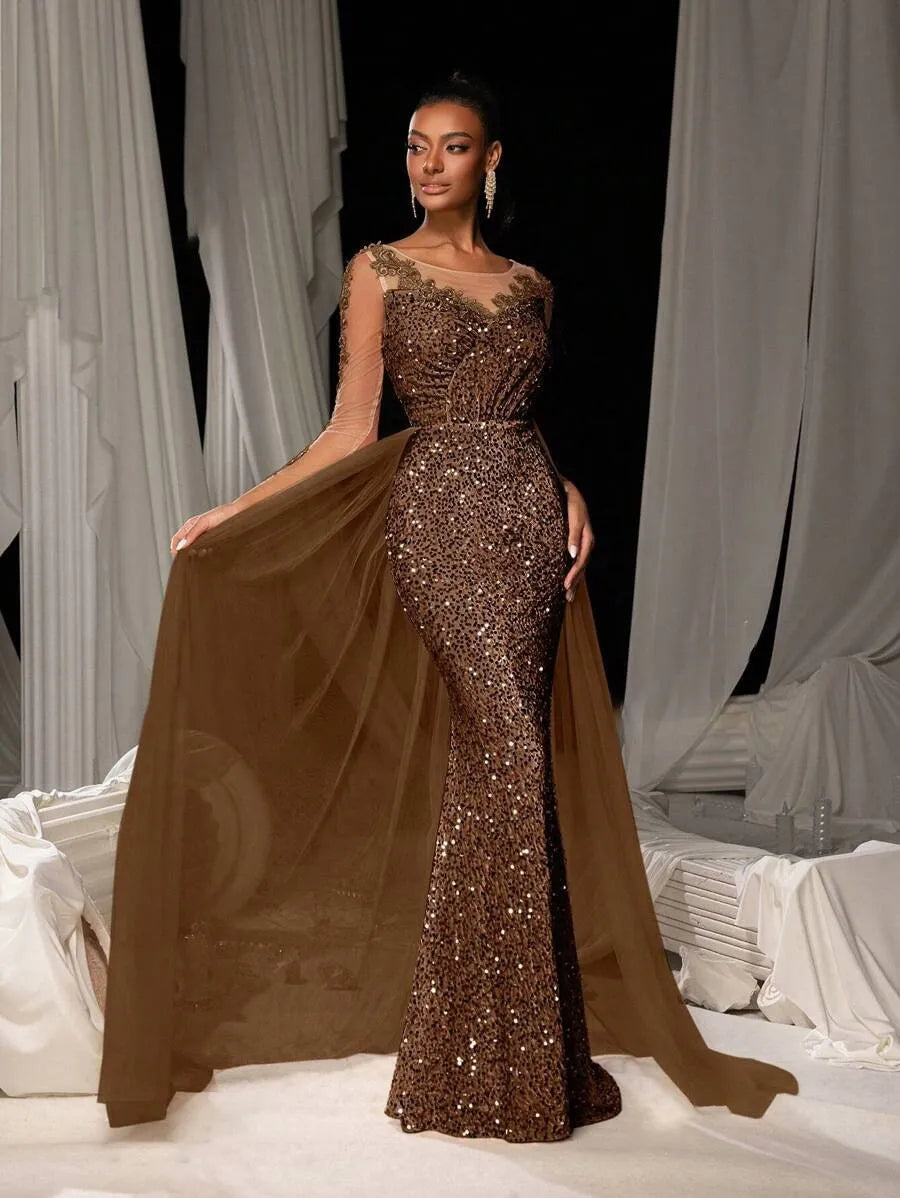 Women's Dance Lace Party Evening Dress