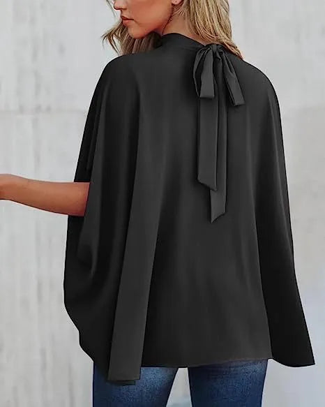 Oversized Top Batwing Sleeve Tarpaulin For Women