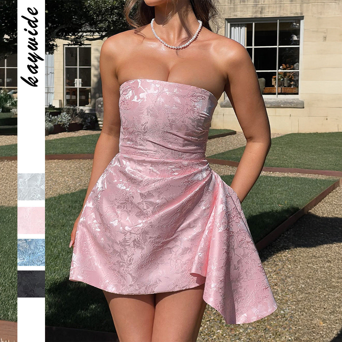 Socialite Style Tube Top Dress Women's Clothing