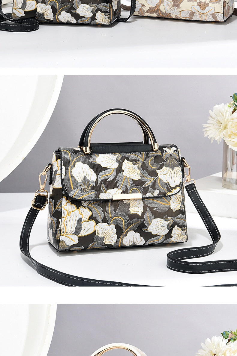 Chinese Style Printed Trendy Women's Shoulder Messenger Bag