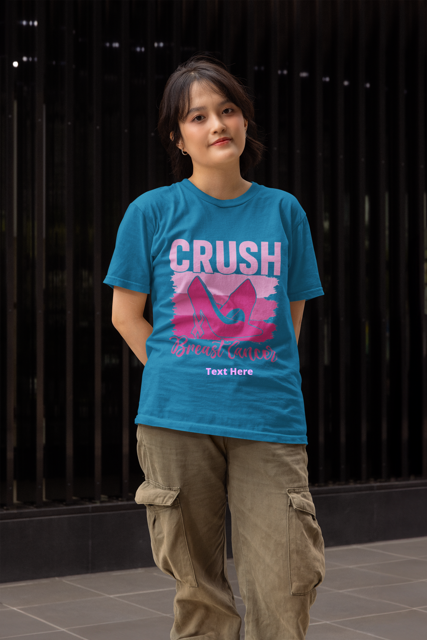 Unisex Softstyle T-Shirt - Personalize With Breast Cancer Awareness Quotes