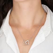 Interlocking Hearts Necklace - Personalize With Birthday Themes