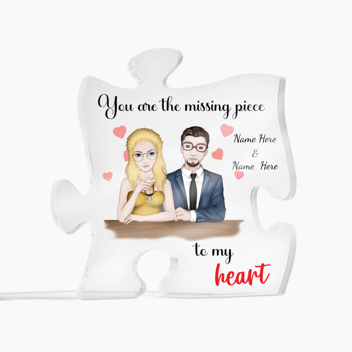 Acrylic Puzzle - Personalized Gift For Valentine