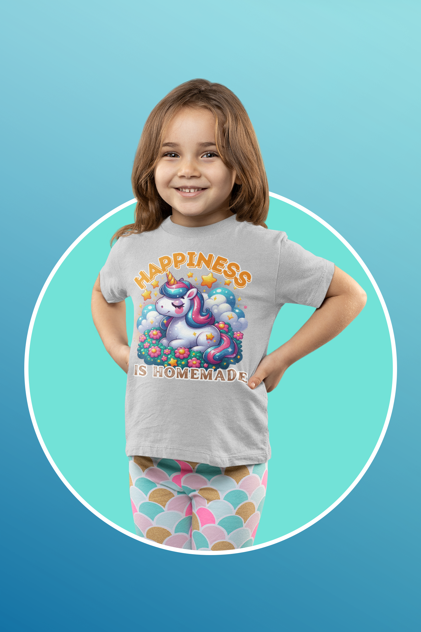 Kids Heavy Cotton™ Tee-Be A Unicorn Child T-Shirt