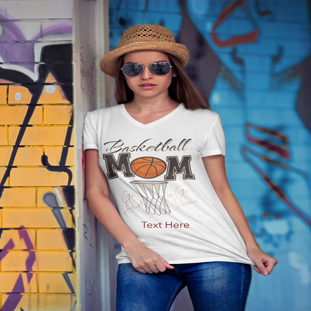 Ladies' V-Neck T-Shirt - Personalized Gift For Mom