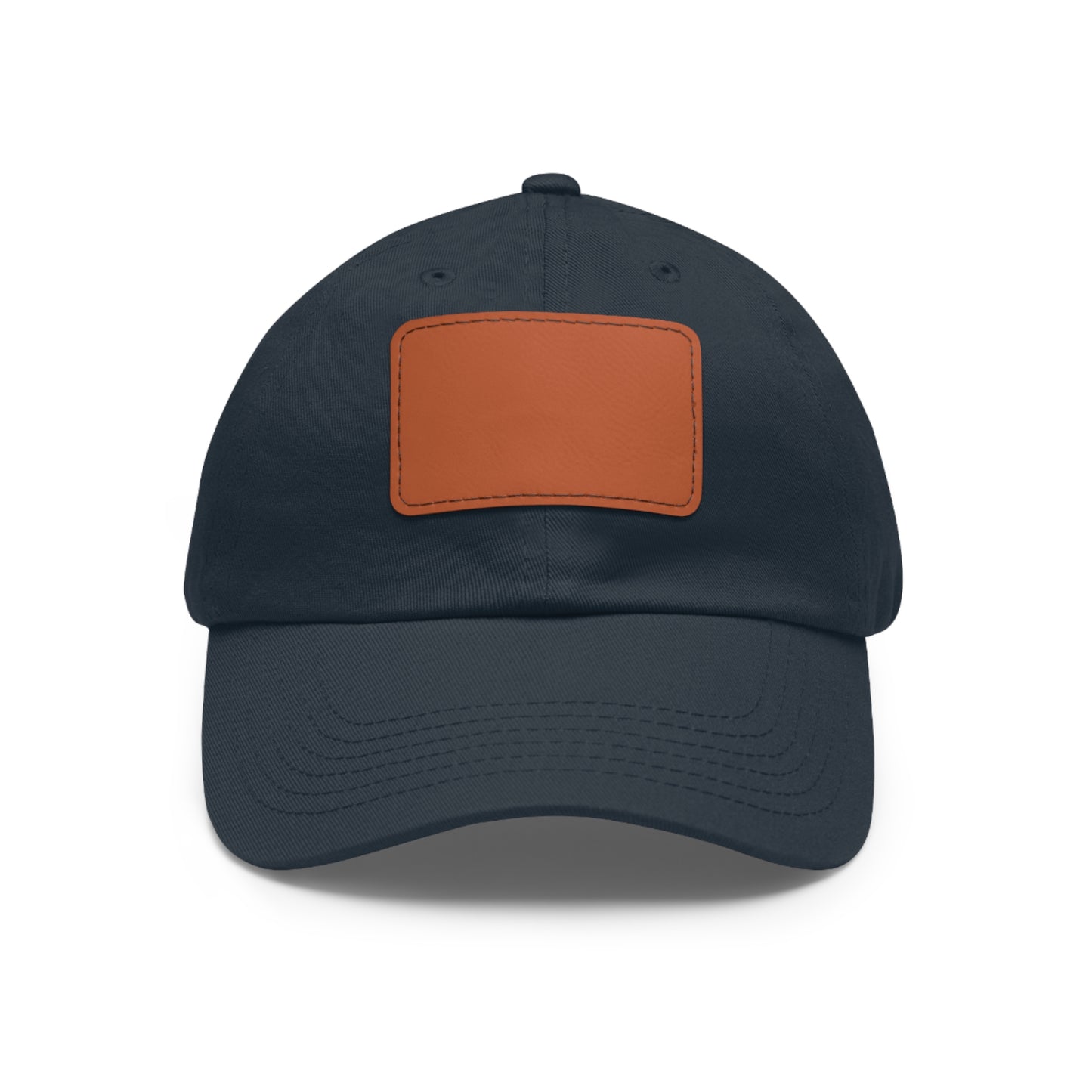 Dad Hat with Leather Patch (Rectangle) - Personalize With Country Flags