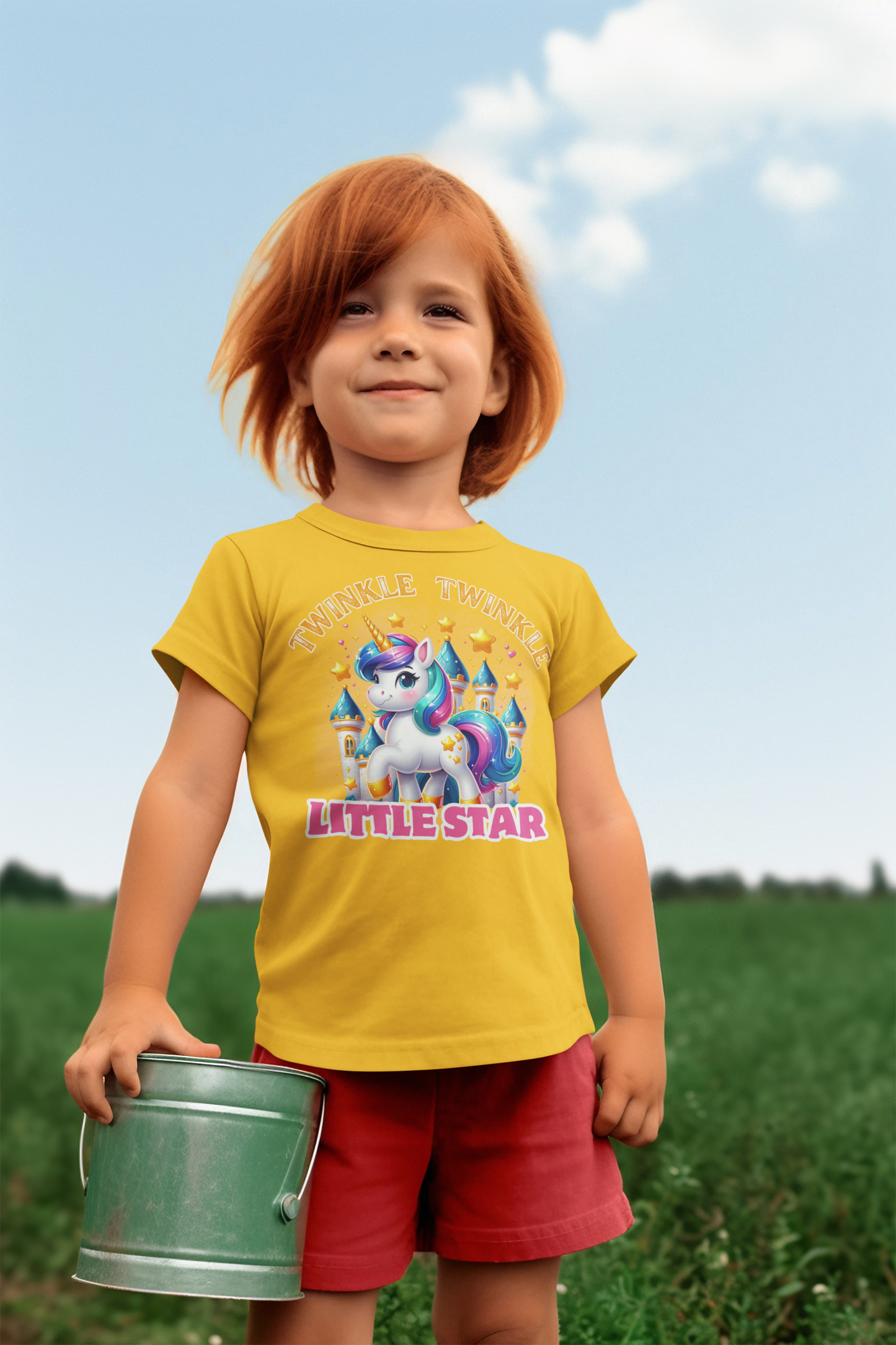 Kids Heavy Cotton™ Tee-Be A Unicorn Child T-Shirt