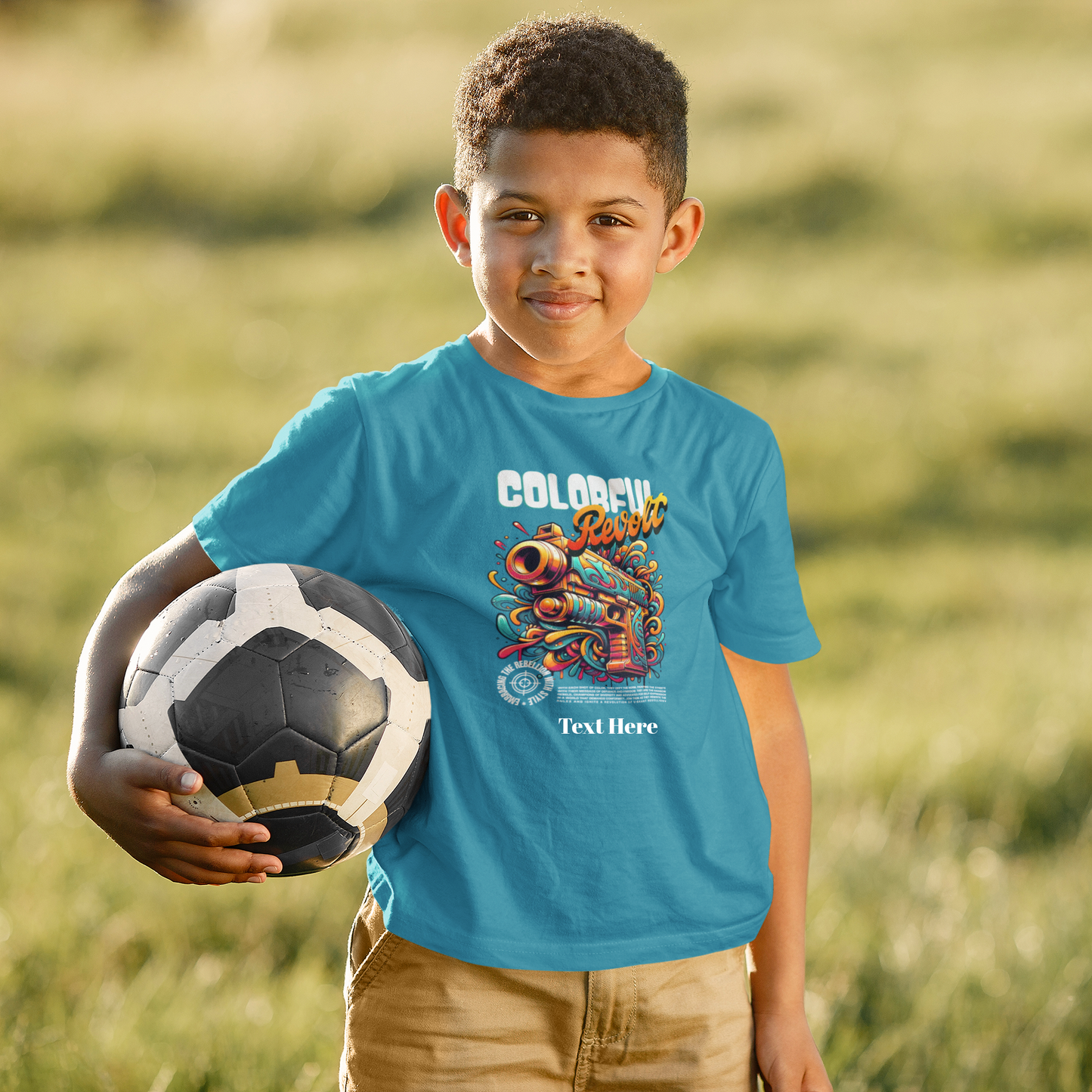 Kids Heavy Cotton™ Tee - Personalize With Astronaut Designs