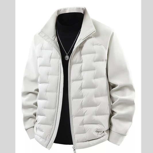 Men's Plus Size Lightweight Padded Stand Collar Jacket