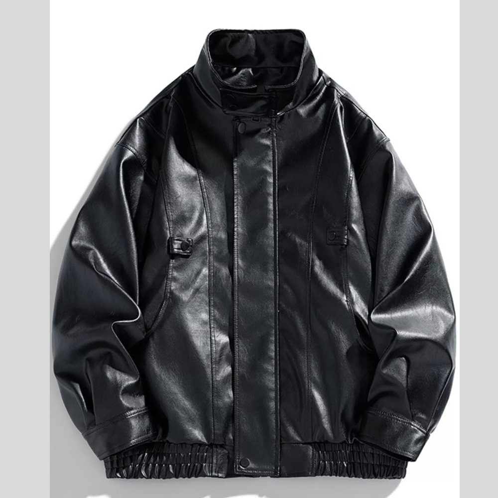 Men's Plus Size Urban Style Faux Leather Jacket