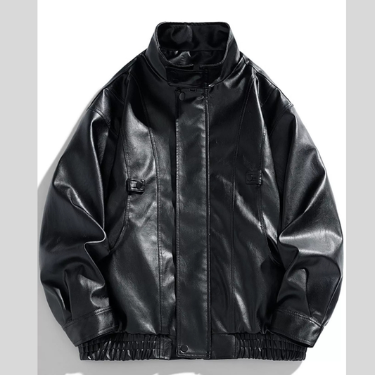 Men's Plus Size Urban Style Faux Leather Jacket