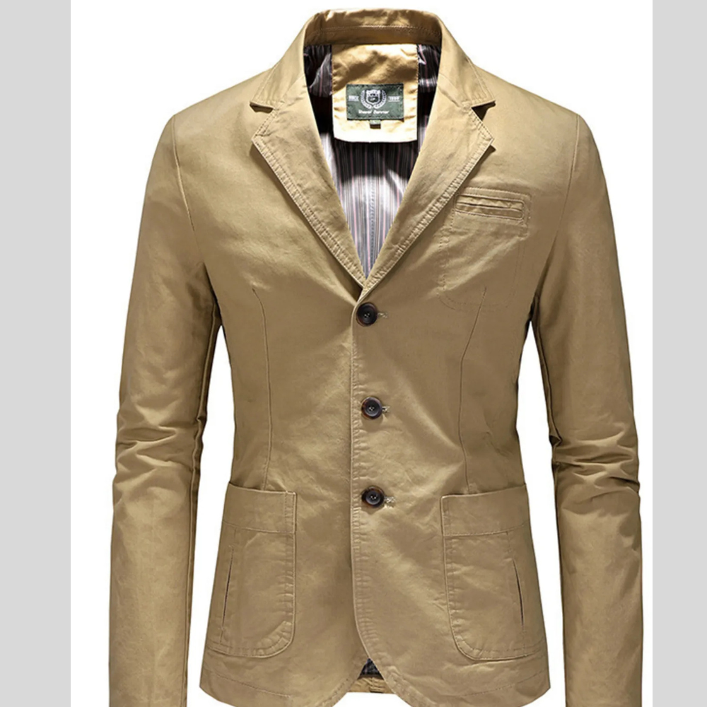 Men's Plus Size Casual Slim Fit Button Up Blazer