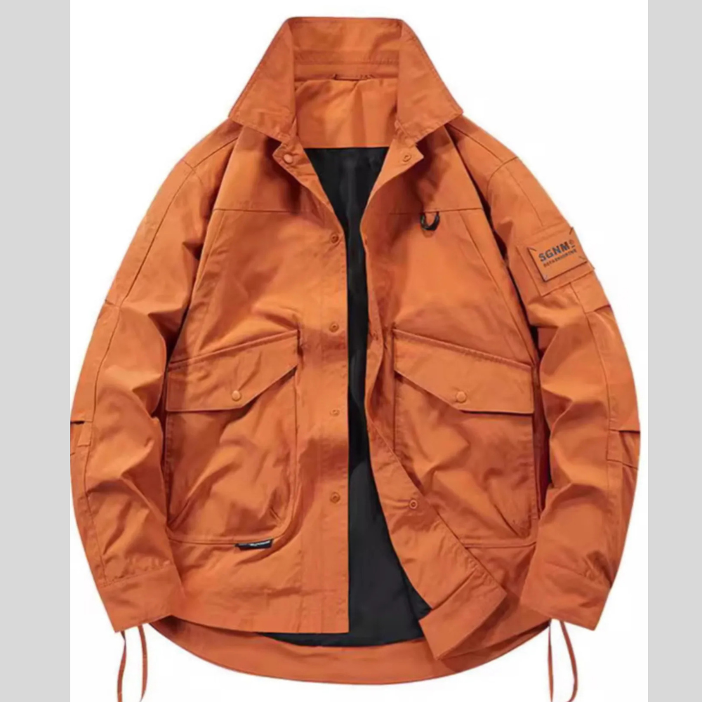 Men's Plus Size Urban Style Cargo Jacket