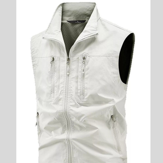 Men's Plus Size Lightweight Multi-Pocket Outdoor Vest