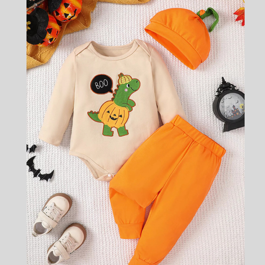 Children's Dinosaur Long Sleeve Bodysuit and Pants Set